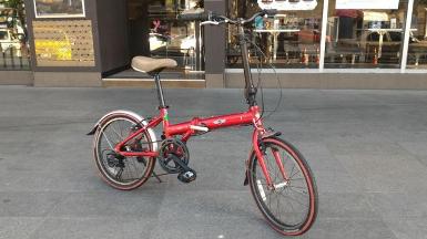 จักรยานพับ MINI COOPER เฟรมอลูสีแดง