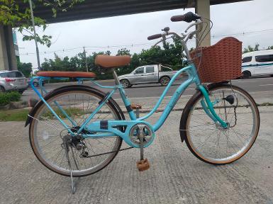 จักรยานแม่บ้าน ญี่ปุ่น สีฟ้า 24 นี้ว