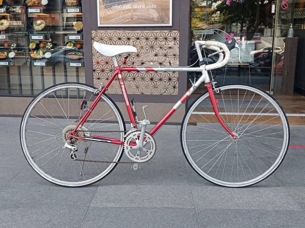 จักรยานเสือหมอบ  Panasonic เฟรมอลูสีแดง