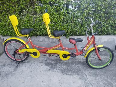 จักรยาน 2 อาน(มีอานเด็กเสริม)  เฟรมแดง