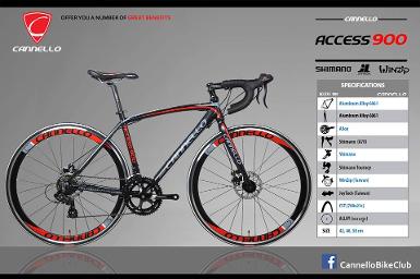 จักรยานเสือหมอบทรงสวย CANNELLO Access900